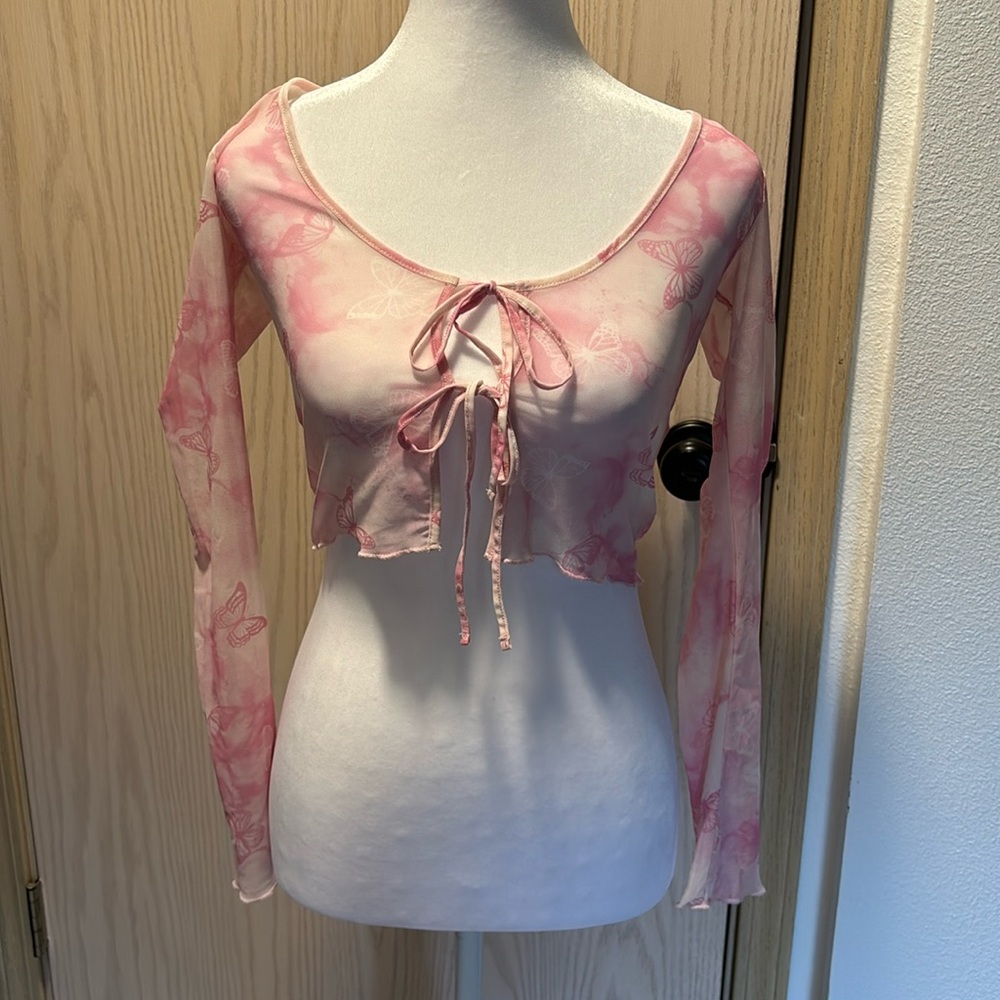 Butterfly mesh top. Size XS from H&M